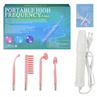 4in1 Electrode Glass Tube Machine Spot Acne Wand Facial Spa Face Skin Care Electrotherapy 1