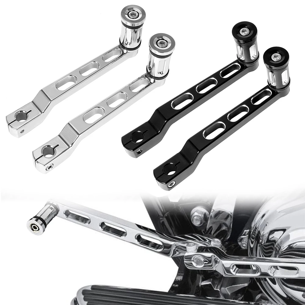 

Chrome Motorcycle Gear Heel Toe Shift Lever Shifter Pegs For Harley Touring Road King Electra Street Glide Ultra Classic Softail