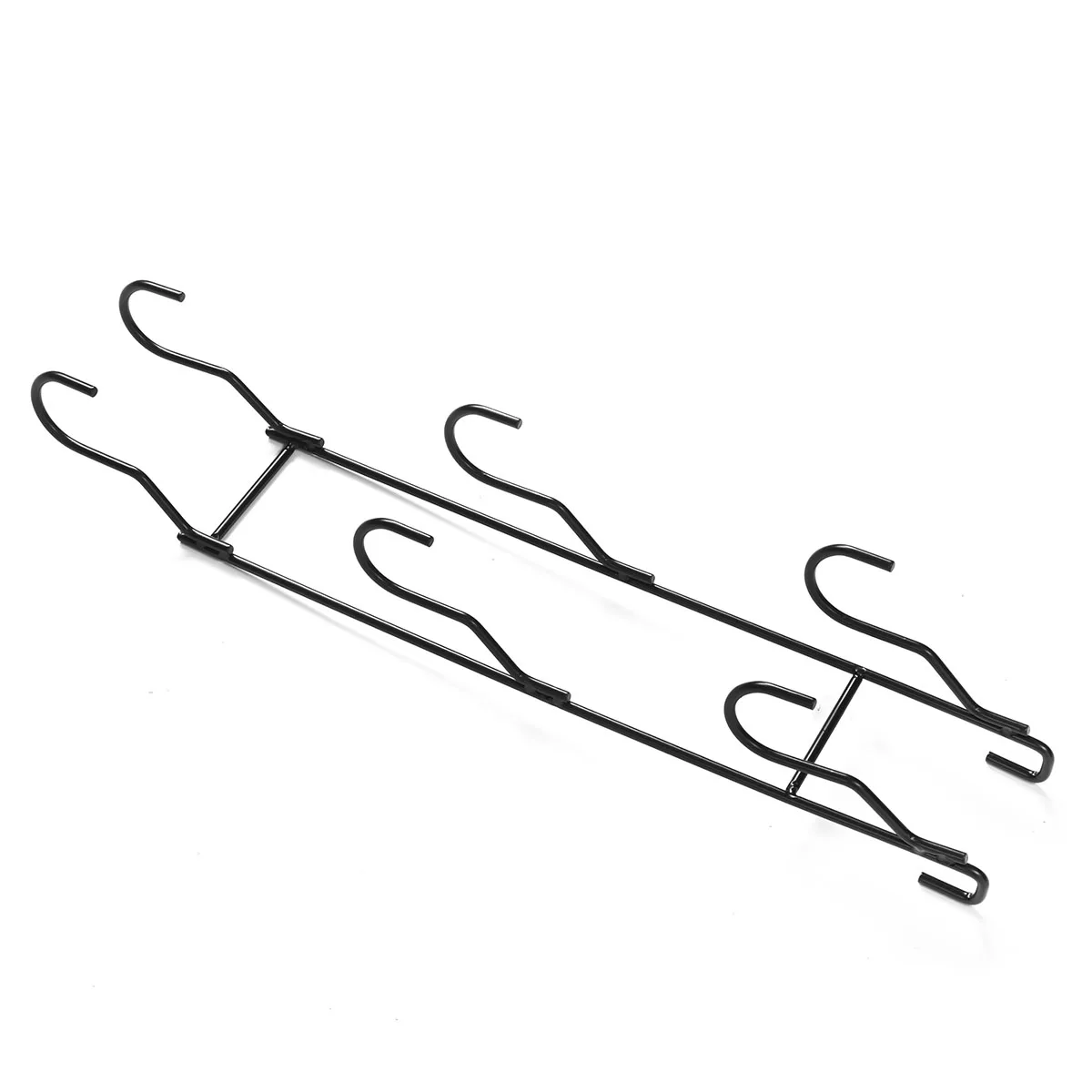 4-stufiges Lagerregal aus Kohlenstoffstahl, schwarz, rostfrei, mehrlagige Beschichtung, rollende Regale, bewegliche Schieberäder, platzsparend – Detail 11