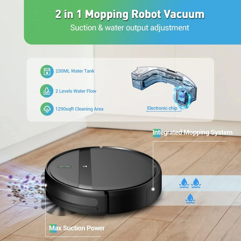 Commercial Washing Robots With App/Voice Control, 2 In 1 Robot Vacuum Mop Combo For Home, Washing Robots