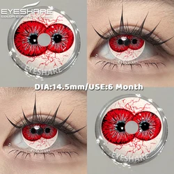 EYESHARE Cosplay White Contact Lenses - Colored Anime Eye Makeup for Halloween Accessories (DEMON)