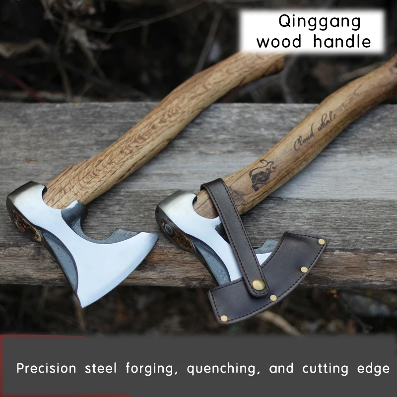 Tactical Axes Outdoor, Chopping Wood, Cutting Trees, Camping, Chopping Bones, Home Use, Handmade, Refined Steel Forging, Dragon Whistling
