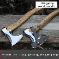 Outdoor chopping wood, cutting trees, camping, chopping bones, home use, handmade, refined steel forging, dragon whistling axe 1