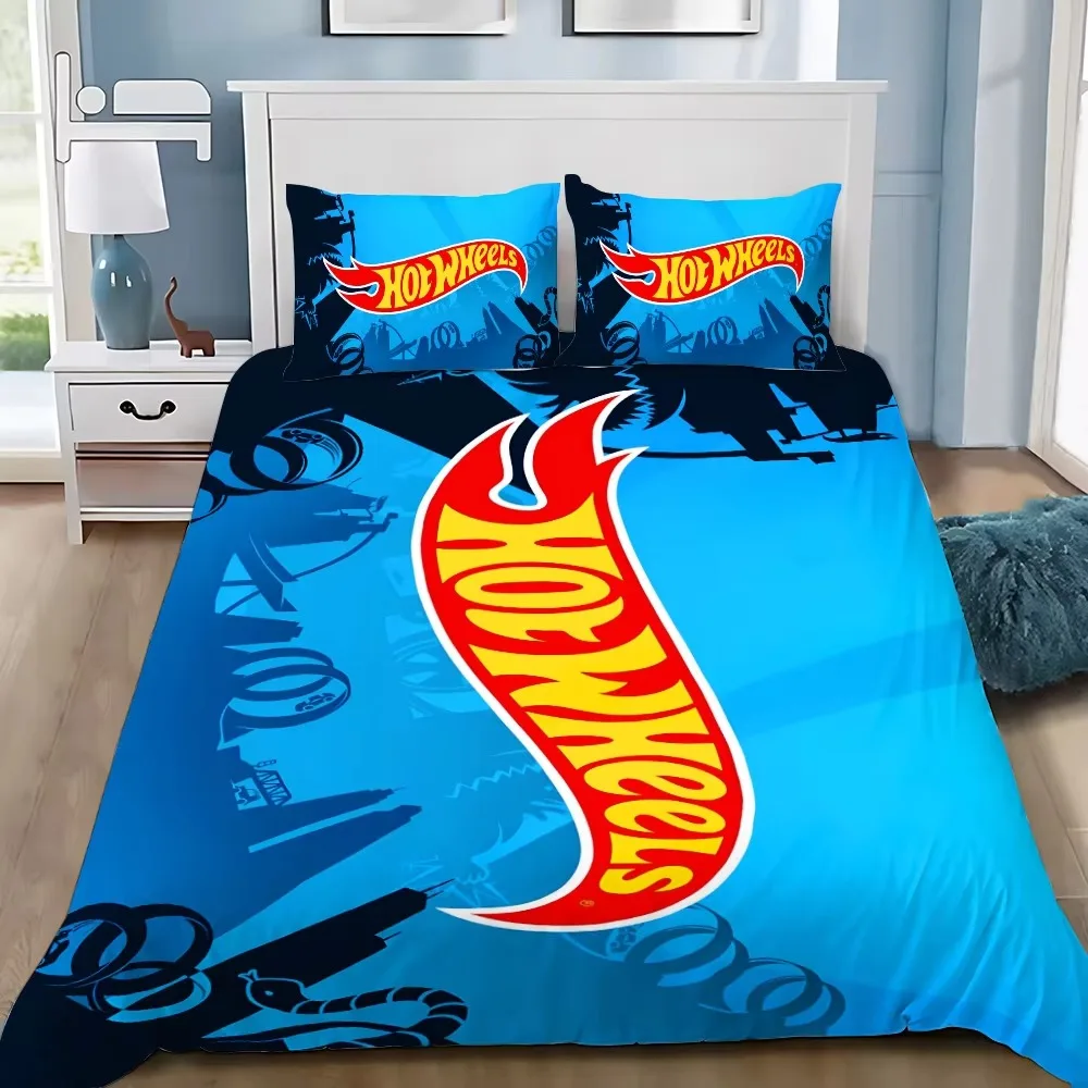 Cars Duvet Cover Bedding Set – Wheels Design for Kids & Adults 1