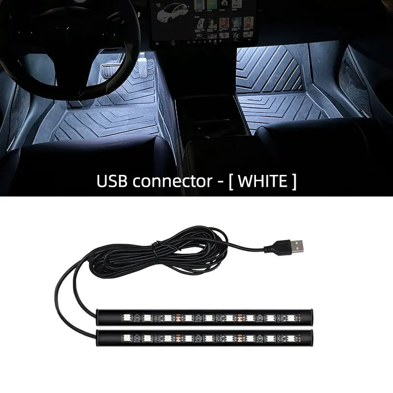 ตัวเลือกสินค้า โคมไฟ LED แต่งรถ 5V USB สร้างบรรยากาศภายในรถ