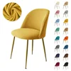 1/2/4/6 Pcs Duckbill Chair Cover Polar Fleece Armchair Covers Nordic Elastic Make Up Chair Slipcover For Kitchen Hotel Home 1