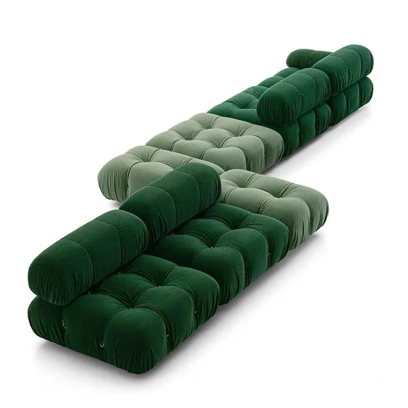

Light Luxury Cloth Art Creative Sofa Living Room Middle Modular Free Combination Single Sofas Modernos Para Sala Baratos