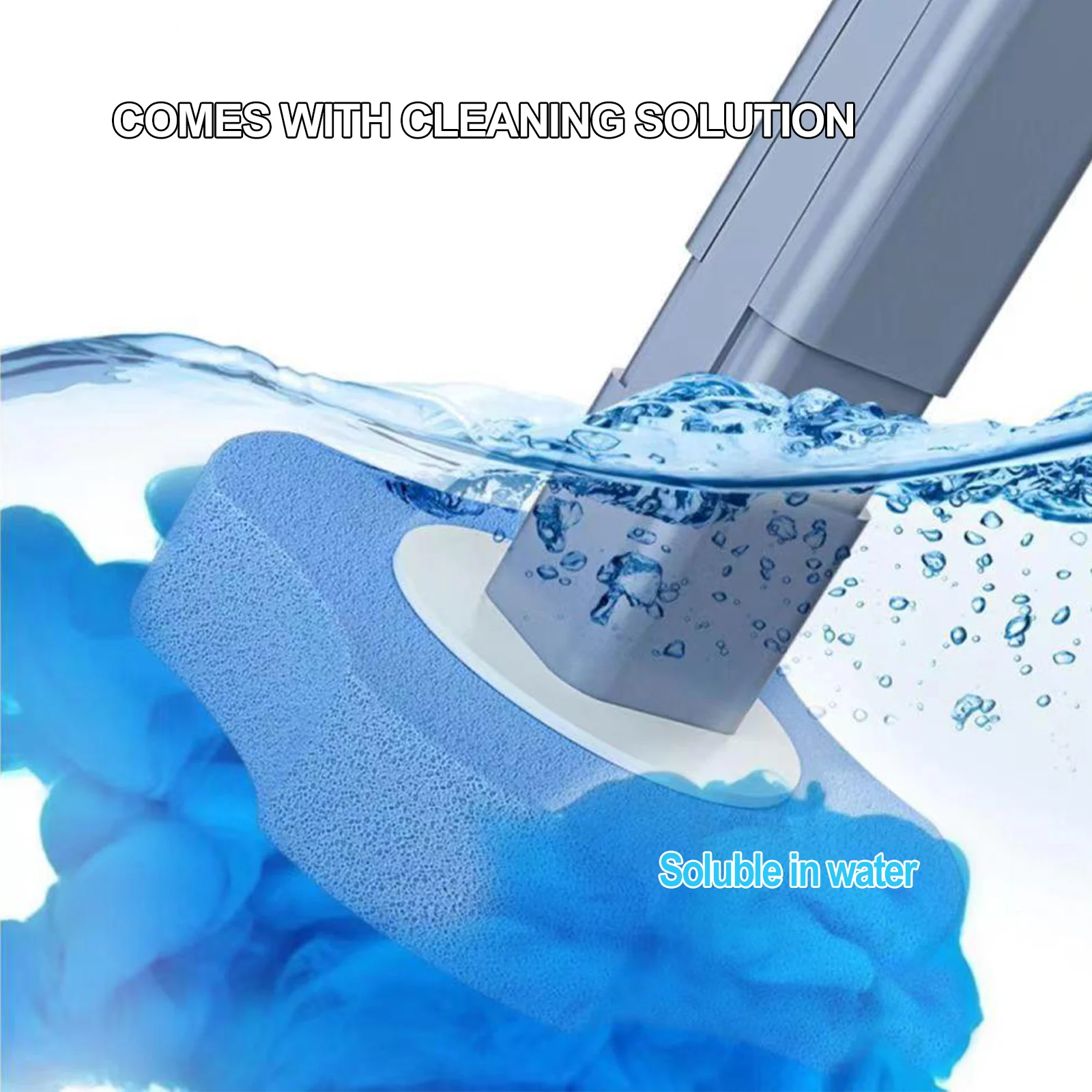 Disposable Toilet Brush Replacement Heads Bathroom Toilet Brush Replacement Sponge Head Bathroom Accessories 40Pcs