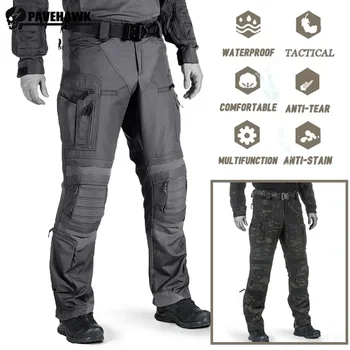P40 Waterproof Tactical Cargo Pants Men Resistant Multiple Pockets Combat Training Trousers Outdoor Camouflage Paintball Pants 1