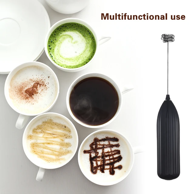 Electric Milk Frother Foam Maker Mixer for Coffee, Electric Portable Whisk  Drink Mixer Mini Foam Maker Frothing Battery Powered - AliExpress