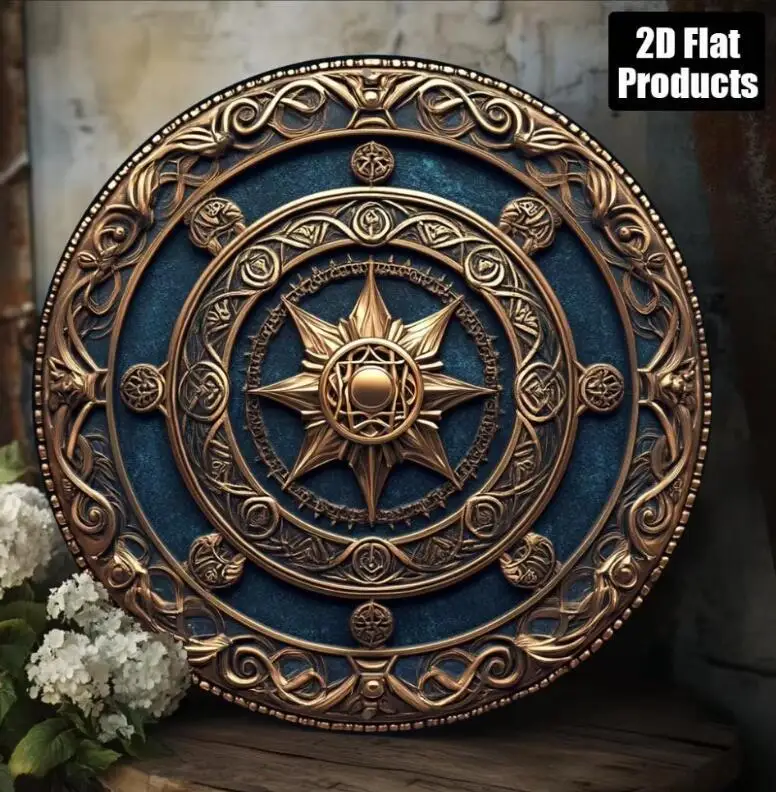 Celestial Sun and Moon Dual-Tone Metal Wall Art - Durable Iron Home and Garden Decoration
