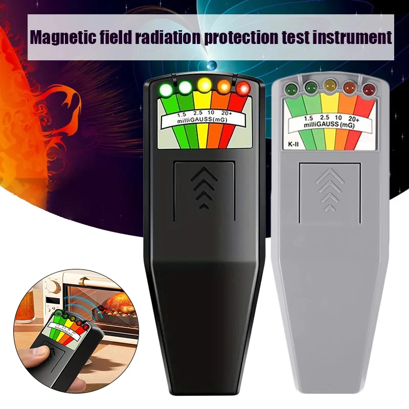 Ghost Hunting 5-LED EMF Meter Magnetic Field Detector Paranormal ...