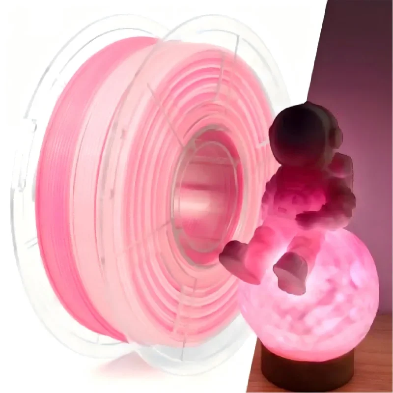 Regenbogentransluzentes PETG-3D-Drucker-Filament, 1,75 mm, Lichtdurchlässigkeit, gute Schichthaftung, 3D-Druck, Kunststoffmaterial – Detail 6