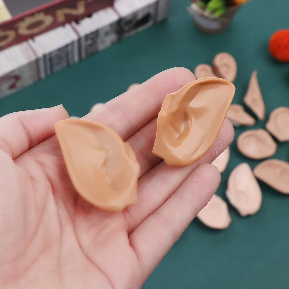 Toy Ears Toy Blyth Doll Accessories No Doll Icy White Natural Only Tan Dark Ears Artificial Toys Super Black Skin Dolls