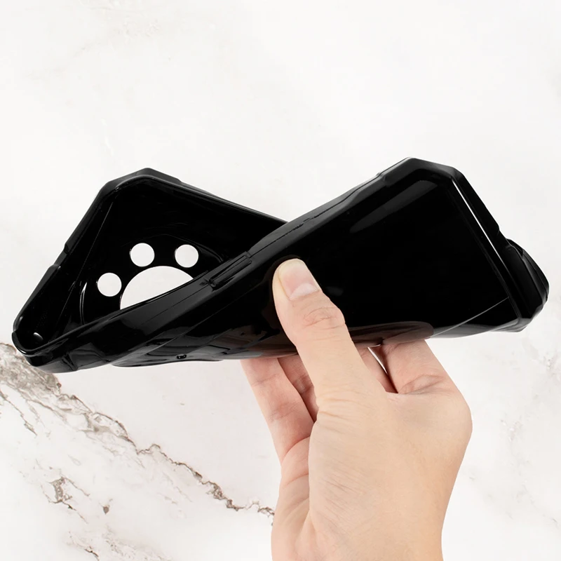 Transparent Black Soft TPU Protective Phone Case Cover, Silicone Coque Shell