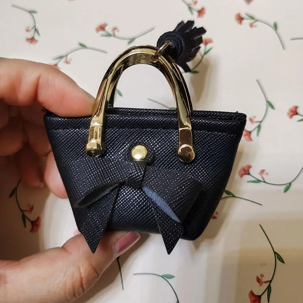 Doll Accessories 1/6 Doll Handbag Lady PU Leather Bag Purse Dollhouse Kids Toys Party Favors Playing House Toy