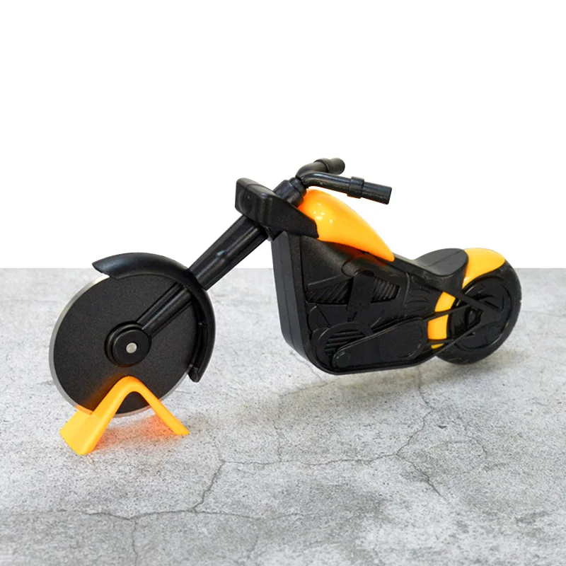 Stainless Steel Pizza Cutter Motorcycle Single Wheel Cut Tools Pizza Chopper Slicer Kitchen Gadget Household Cake Cutter Knives