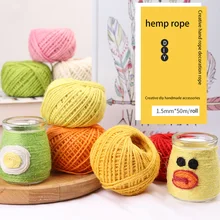 DIY Hand-made Accessories|Three Strands|Photo Wall Use|Wholesale Colorful Hemp Rope Toy Thread Hand-made Diy Craft