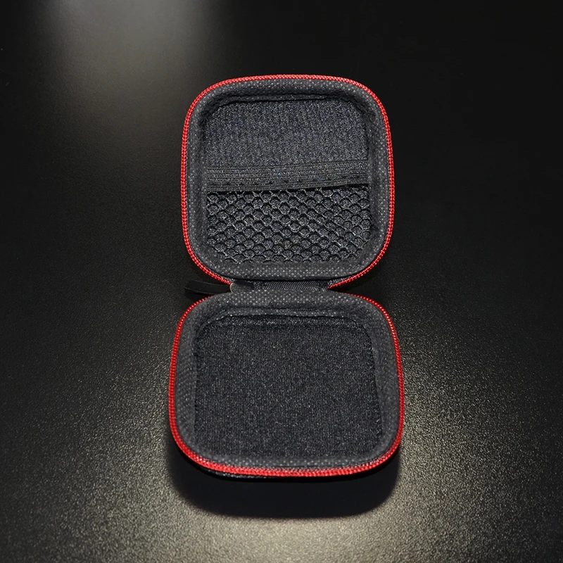 Original KZ Square Portability Case Wired Earphone Bag Common Mobile Phone Earbuds Mini Box Portable Headset Package Microphone 4