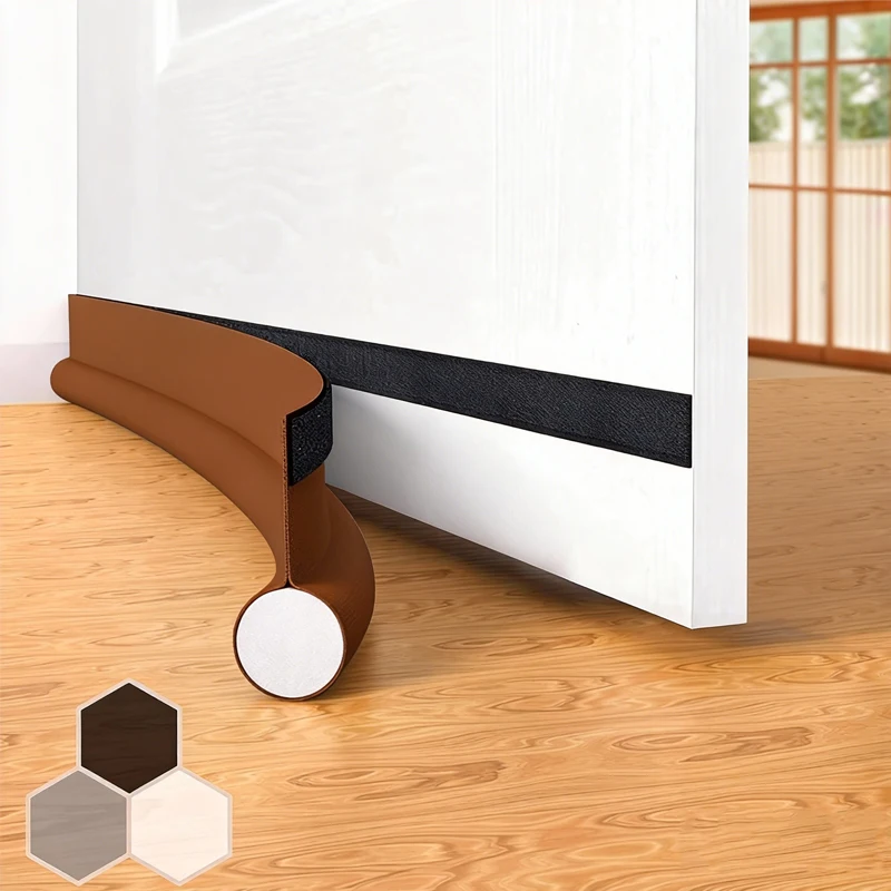 Soundproof Door Seal Strip - Self-Adhesive Weatherproof Draft Stopper