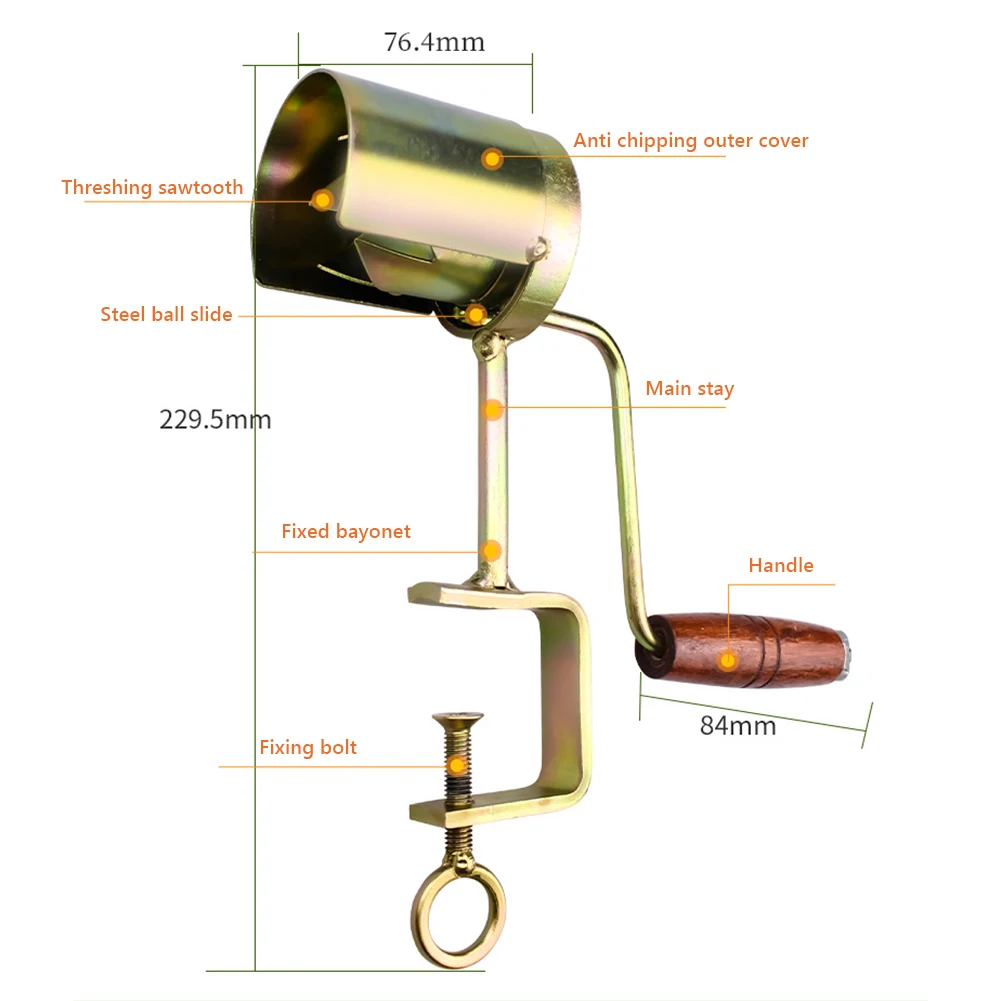 Manual Corn Sheller Corn Cobs Remover With Handles Bar Supplies