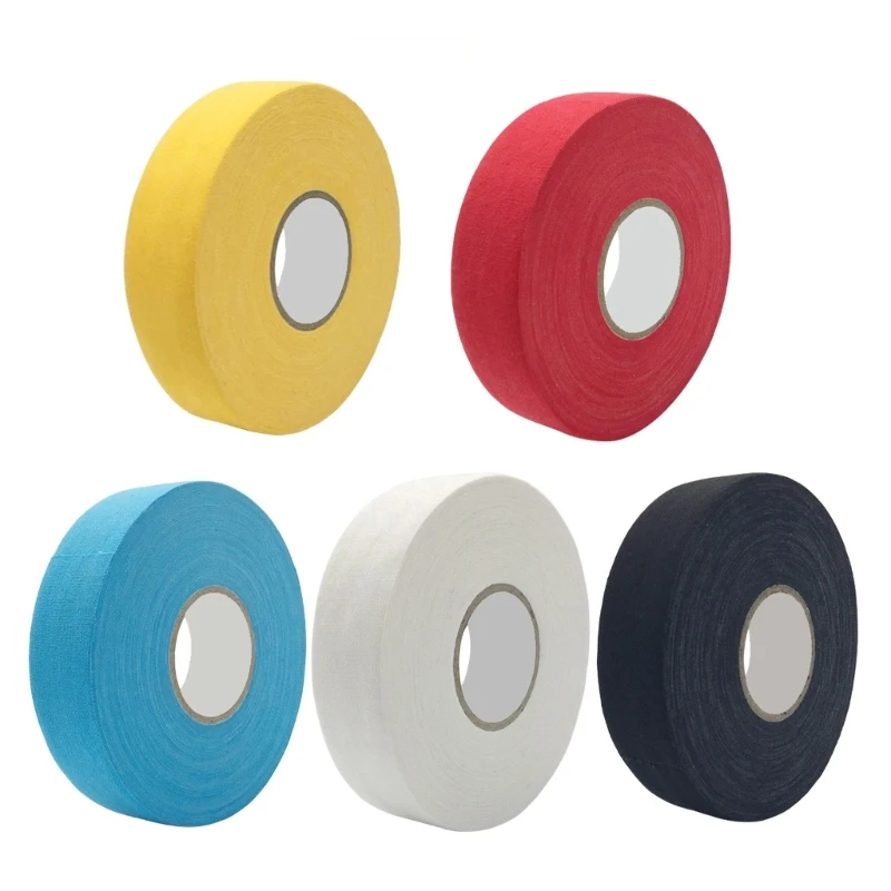 

H8WC 1 Roll of 2.5cmx25m Hockey Stick Tape, Sports Ice Hockey Grip Tape Cloth Ice Hockey Tape for Badminton Grips