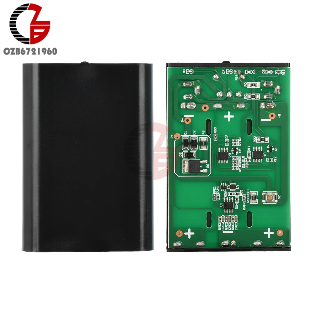 DC 12V Rechargeable Equal Voltage UPS Battery Pack 3pcs 18650 Battery No Soldering DIY UPS Shell Kit with Protector DC Holder