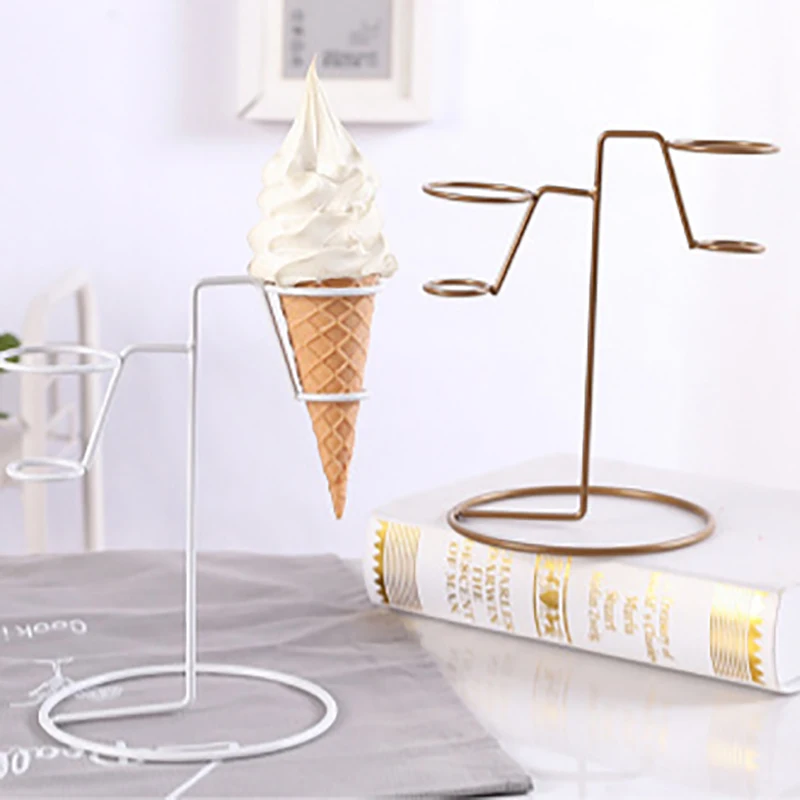 Ice Cream Cone Holder Display Stand Reusable With Base Ice Cream Cone Holder