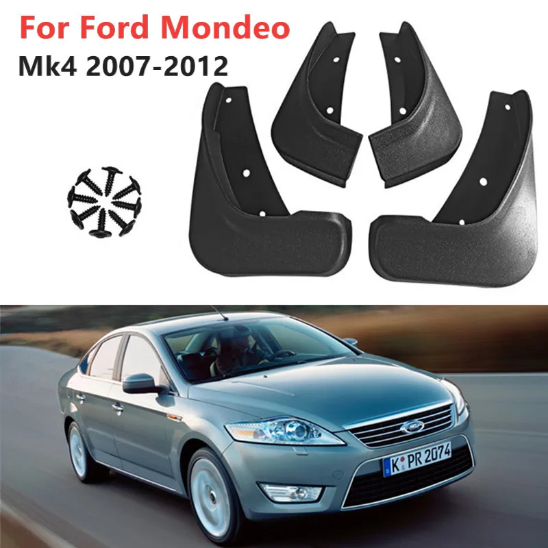 

For Ford Mondeo Mk4 2007 2008 2009 2010 2011 2012 Mud Flaps 4pcs Mudflaps Splash Guards Front Rear Mudguards Fender Accessories