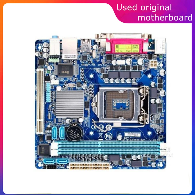 Per Intel H61 Ga-H61N-D2V H61N-D2V Mini Itx Usato Lga 1155 Computer Usb2.0 Sata2 Scheda Madre Ddr3 16G Scheda Madre Desktop
