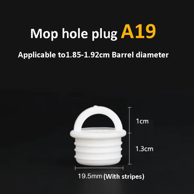 2Pcs White Mop bucket Drain Stopper Silicone Water Stopper Drain Plug