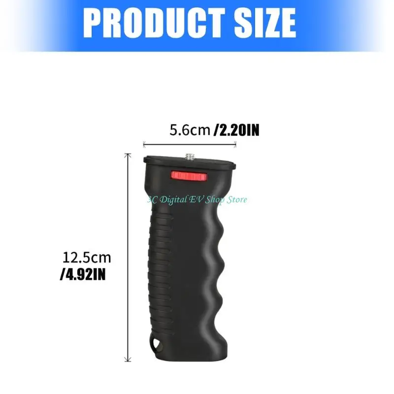 E74D 카메라 조명 장비용 전문 인체공학적 휴대용 그립 핸들 1/4 나사
