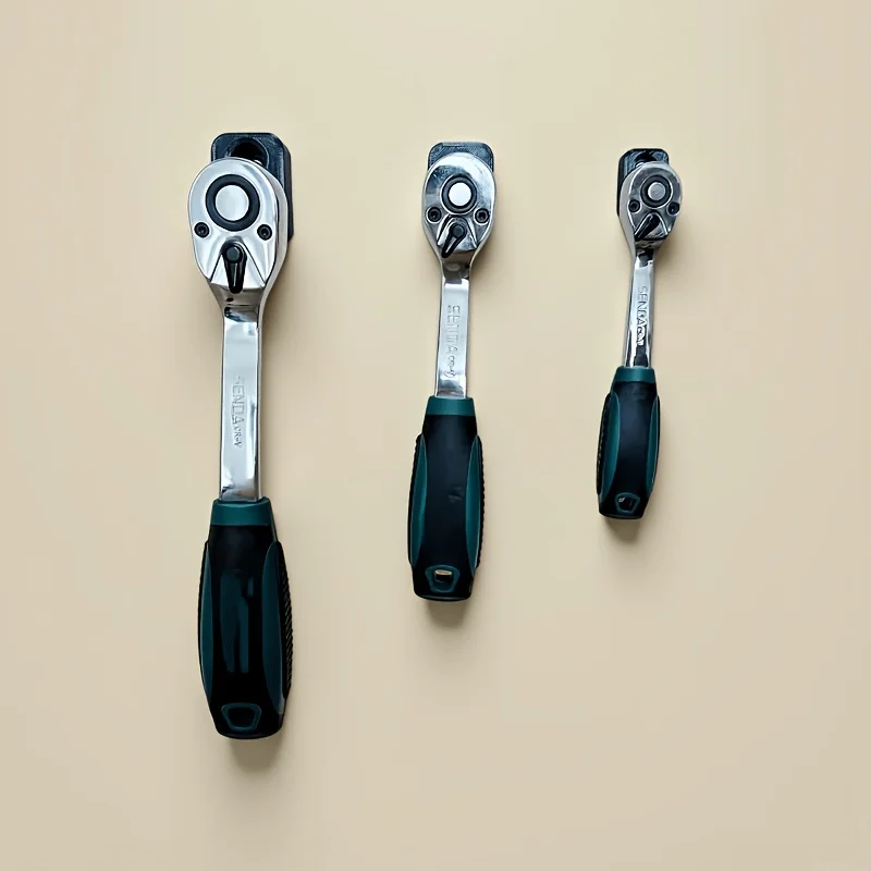 3개 세트, 래칫 렌치 전용 보관 랙, 1/2, 3/8, 1/4인치 사이즈에 적합, 작업대를 깔끔하게 유지하고 도구를 정리하게 합니다.