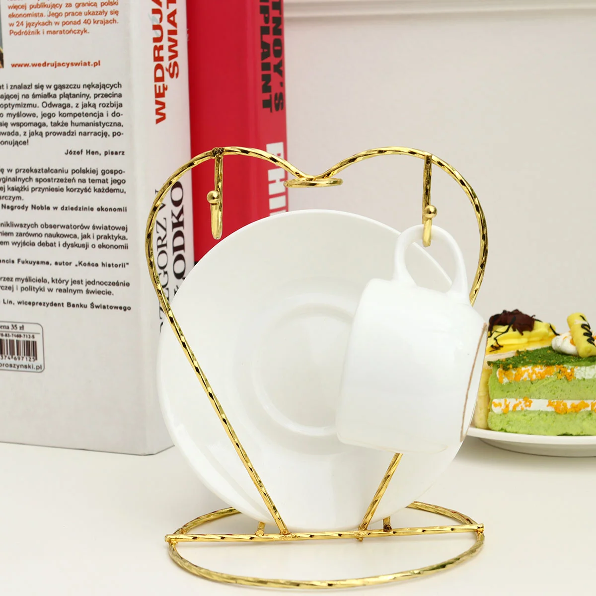 2 Pcs Coffee Cups Plate Rack Hanging Organizer Mugs Holder Stand Stainless Steel