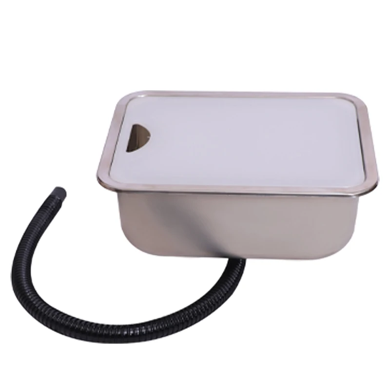 RV Sink Square Stainless Steel Cutting Board Used For Caravan Yacht Self-Driving Travel Kitchen