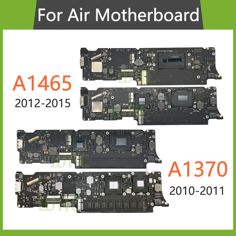 Original Laptop A1465 Motherboard i5 i7 4GB 8GB For MacBook Air 11" A1465 A1370 Logic Board 2010 2011 2012 2013 2014 2015 Years