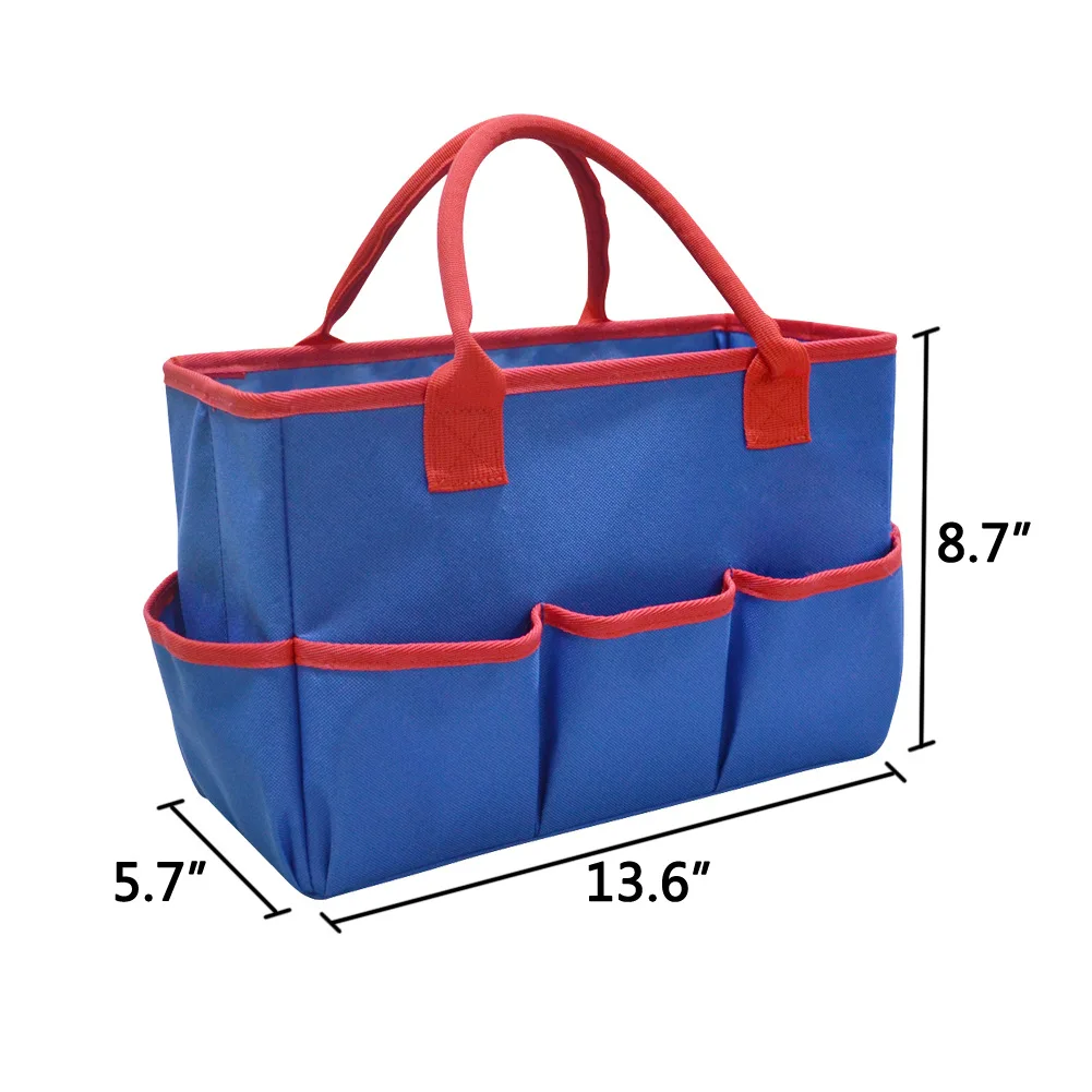13 Inch Teacher Bag Stationery Organizer Storage Case Mummy Tote Preshool Teaching Aids Garden Tools Pouch Foldable