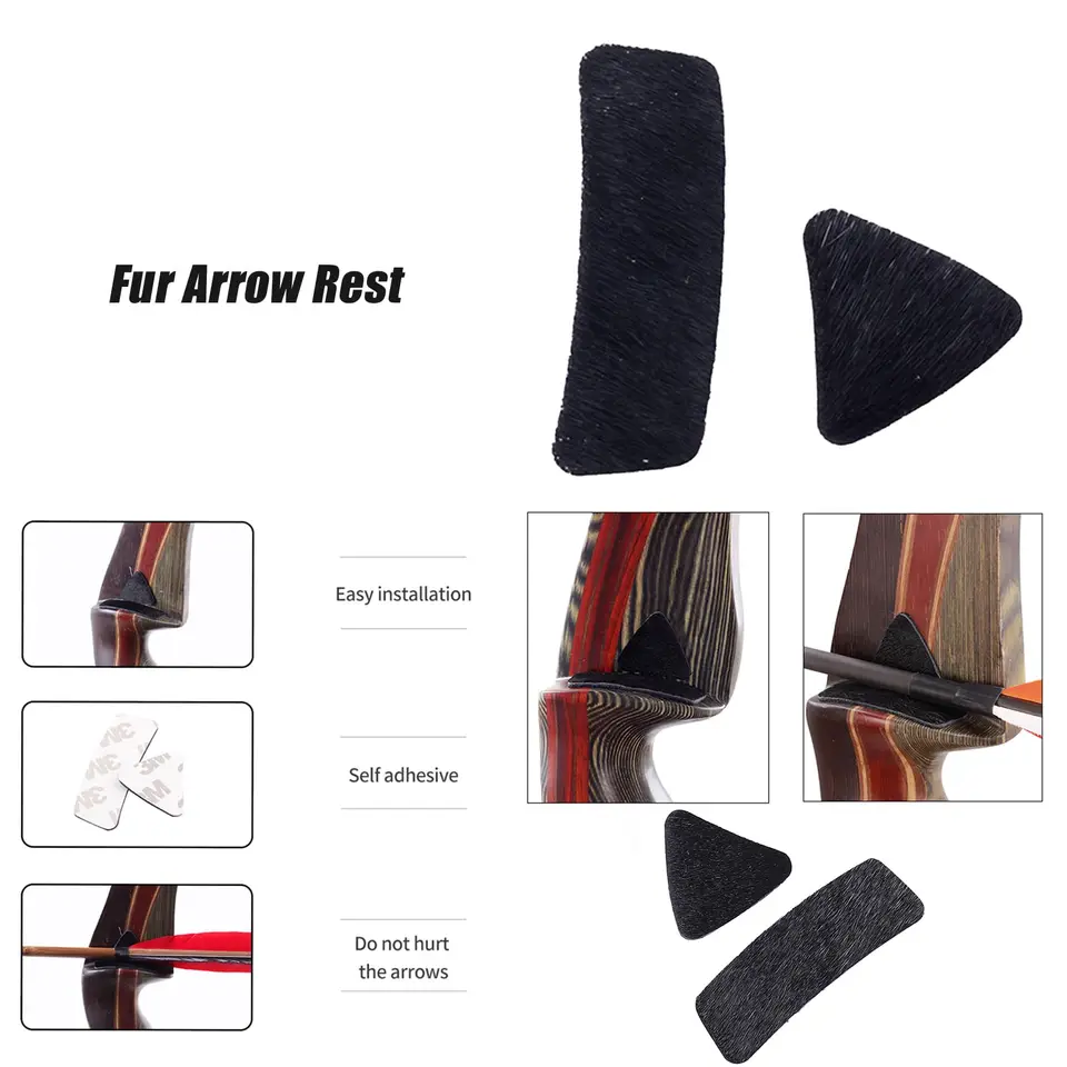 Silenziatori Per Corda D'Arco - 2 Pezzi In Flanella, 20cm | Per Arco Ricurvo, Lungo O Tradizionale - Foto 8