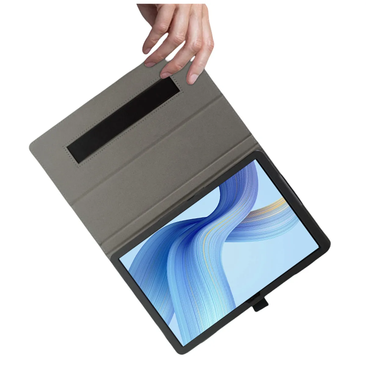 Premium PU Leather Tablet Cover with Stylus Pen Holder