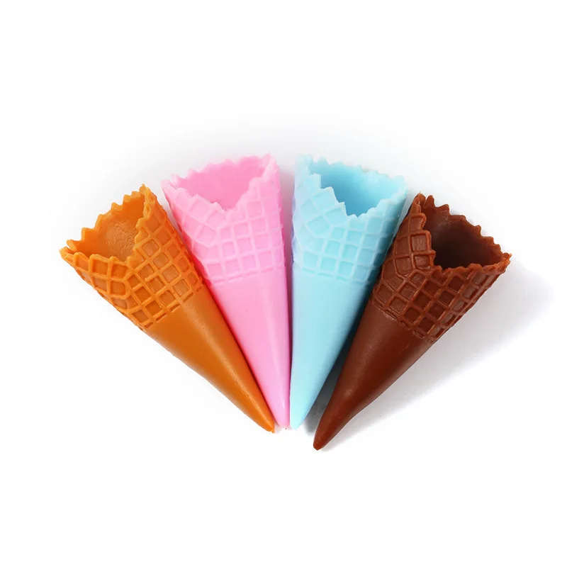 10Pcs Fake Ice Cream Cone Model Simulation Cake Artificial Food for Dessert Shop Window Display Props Party Decor Kids Toy