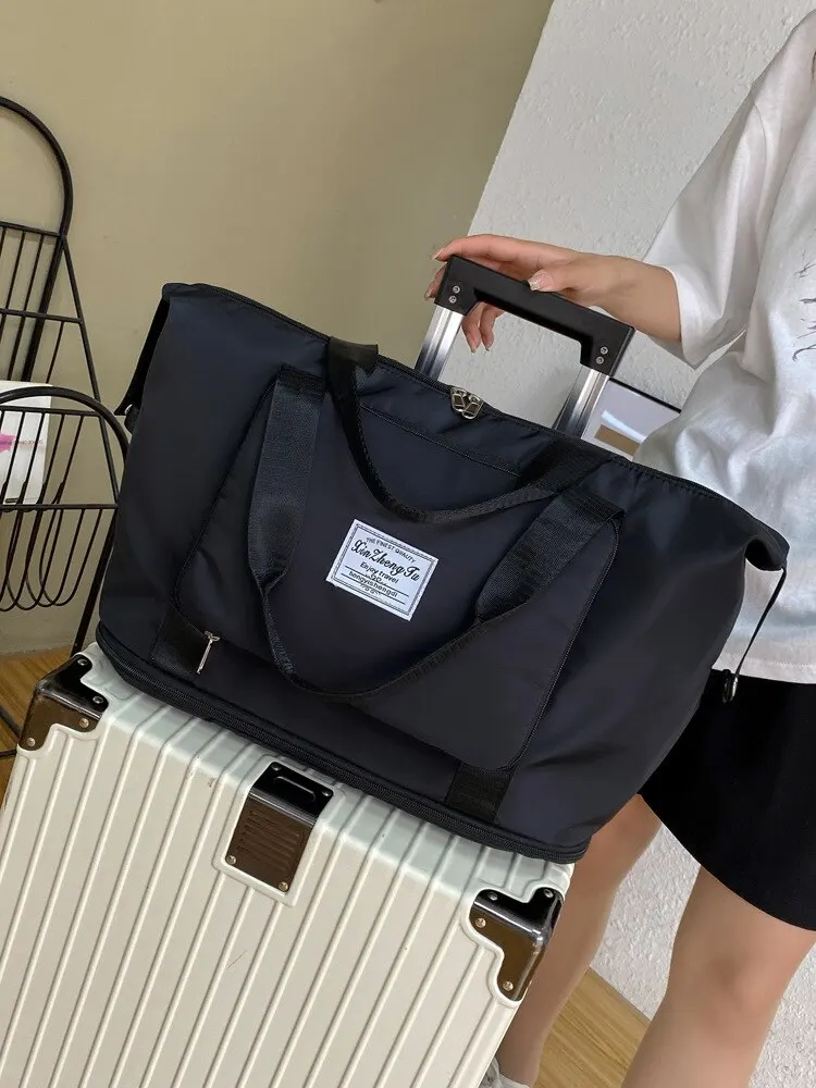 Foldable Female Short Distance Portable Large Capacity Maternity Storage Travel Duffel Fitness Bag - Image 3