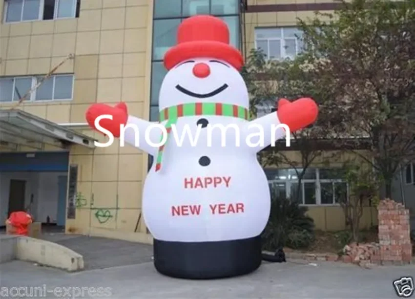 

Lovely Giant Outdoor Christmas Inflatable Snowman for Christmas Decoration 6M y323ow new 0310