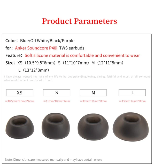 Accessories Vykyntow Pairs Replacement Ear Tips Compatible With