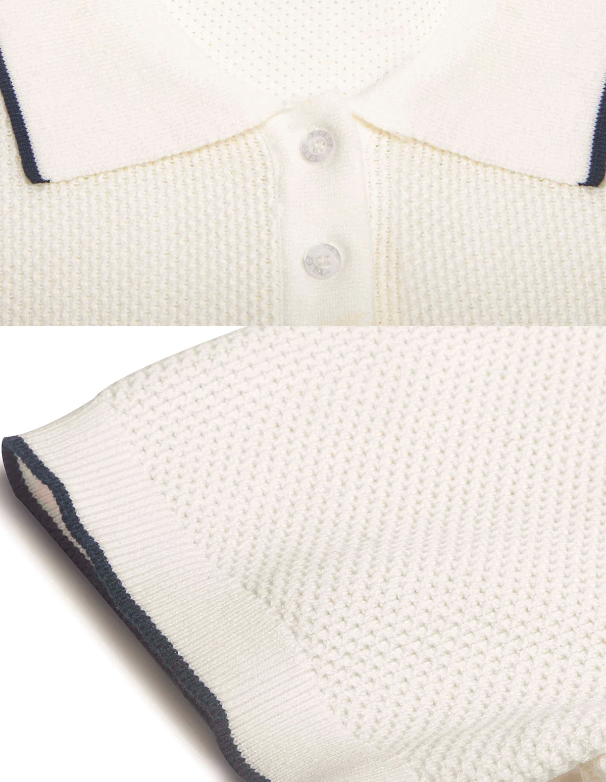 CHCH Men's lapel Short Sleeved Sweater T-shirt New Knitted Casual Business Men's Pullover Sweater T-shirt
