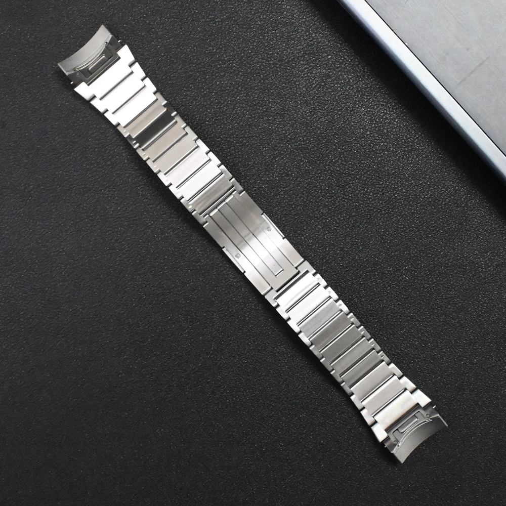 Фото Ремешок из нержавеющей стали без зазора для Huawei Watch GT 4 46 мм, Быстросохнущий звеньевой браслет для часов GT 4 46 мм, роскошный мужской браслет для наручных часов №5