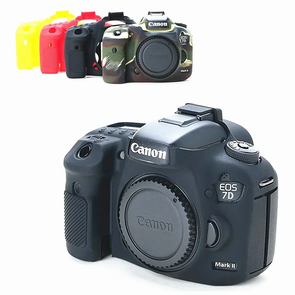 7D Silicone Armor Skin Case Body Cover Protector Dslr Camera Bag Per Canon Eos 7D Mark Ii 2 7 D2 7Dii