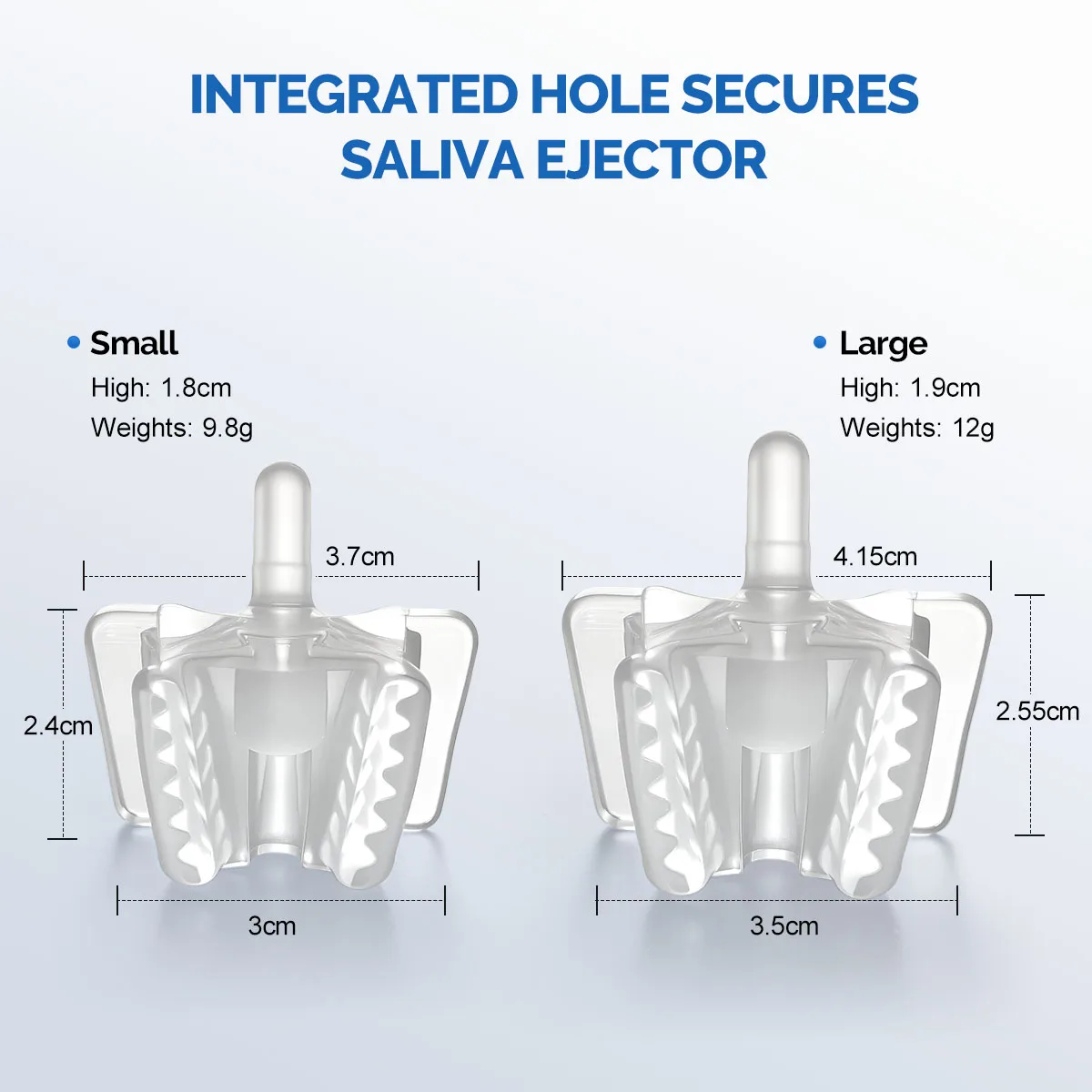 5 stücke AZDENT Dental Silikon Mund Unterstützung Halten Speichel Auswerfer Saugspitze Okklusion Pad Mund Opener Retractor Oral Hygiene – Detail 4