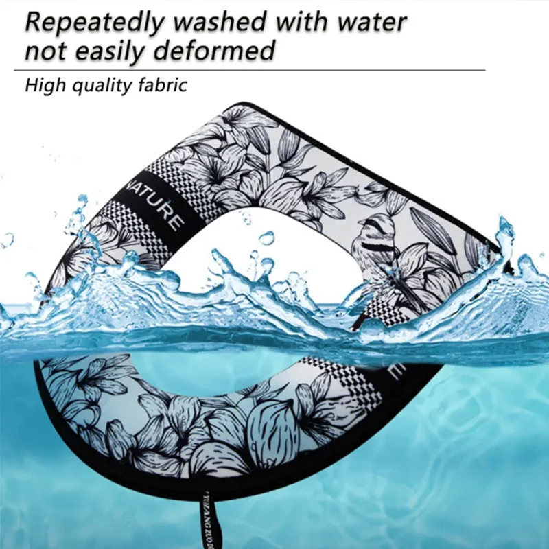 Flannelette Toilet Seat Cushion Household Universal Thickened Printing Zipper Toilet Cover Waterproof Plush Toilet Heating Pad 5