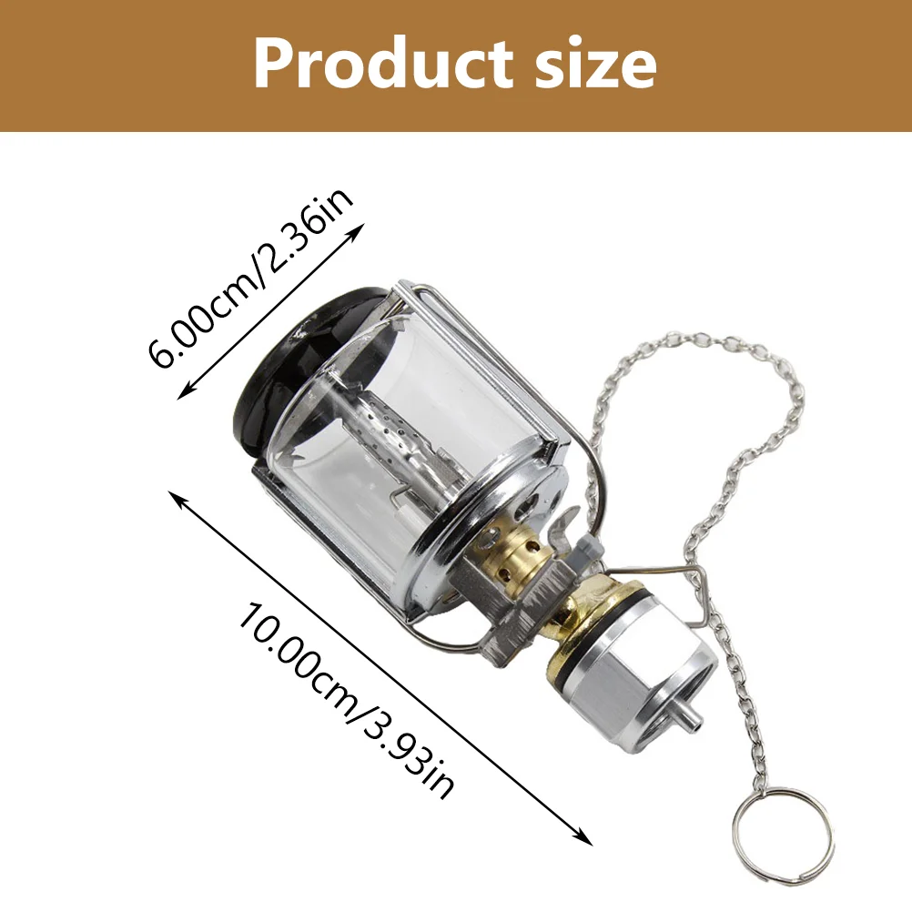 Portable Camping Lantern Outdoor Gas Lamp Propane Light Stainless Steel Copper Plastic Portable Lighting Camping Supply Warm