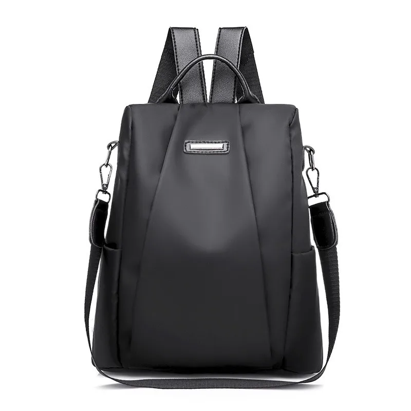 Women Multifunction Backpack Solid Casual Korean Anti-theft Oxford Travel Backpack Korean Fashion Stylel Large Capacity Bag 2